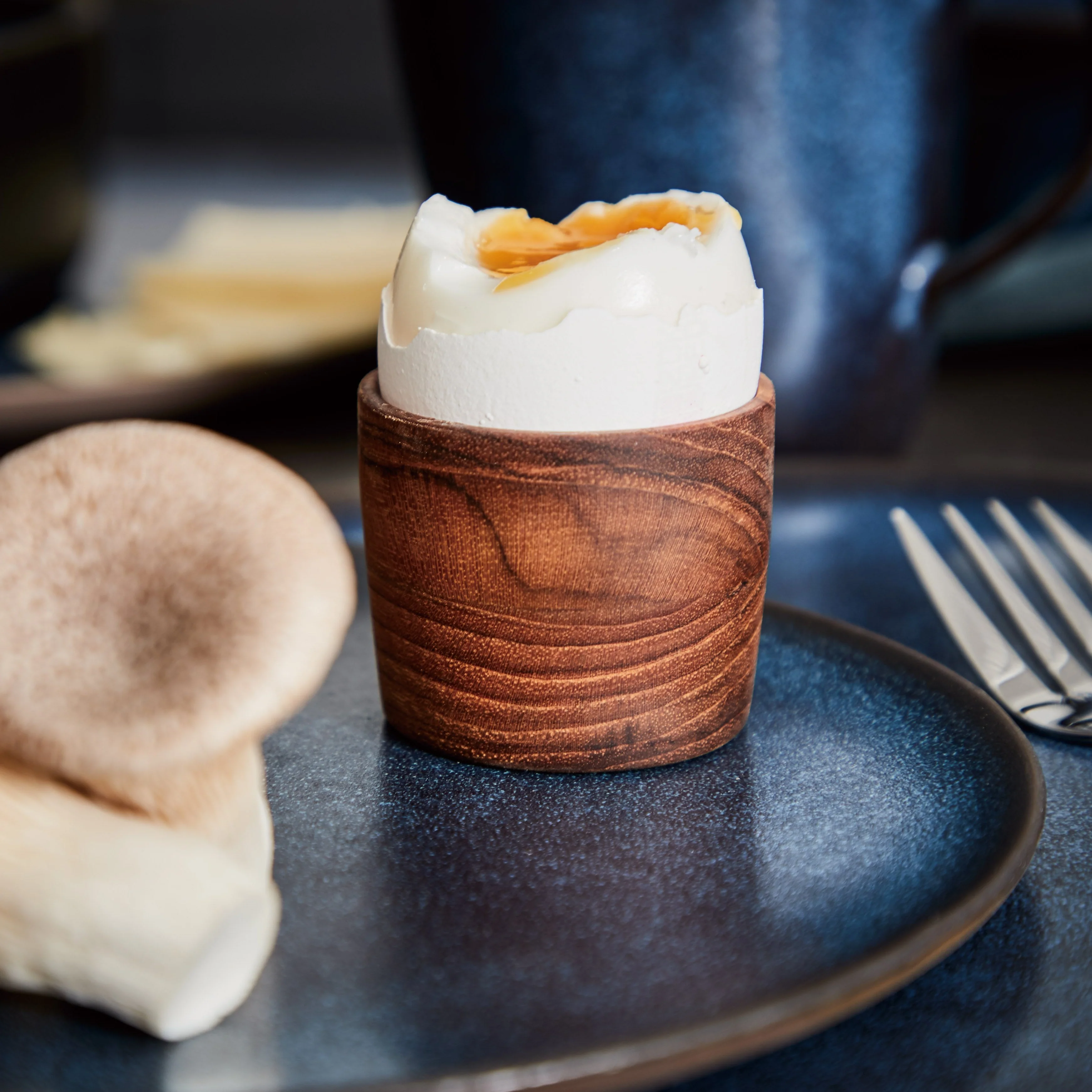 RAW  Teak æggebægre, natur - 2 stk.