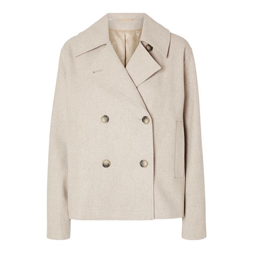 Selected Femme Alma Uldjakke, Sandshell, 36