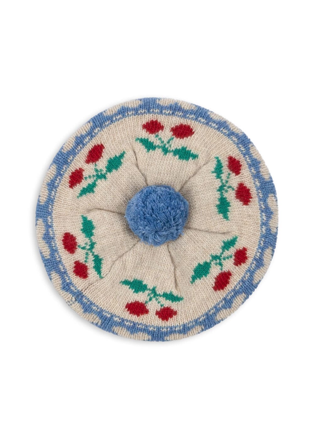 Konges Sløjd Belou Knit Beret cherry stripe