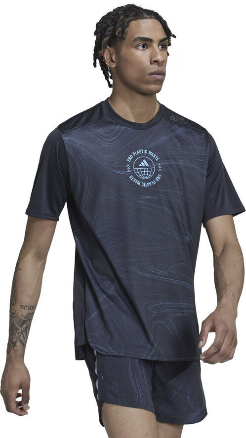 adidas Designed for Running for the Oceans T-shirt Blå