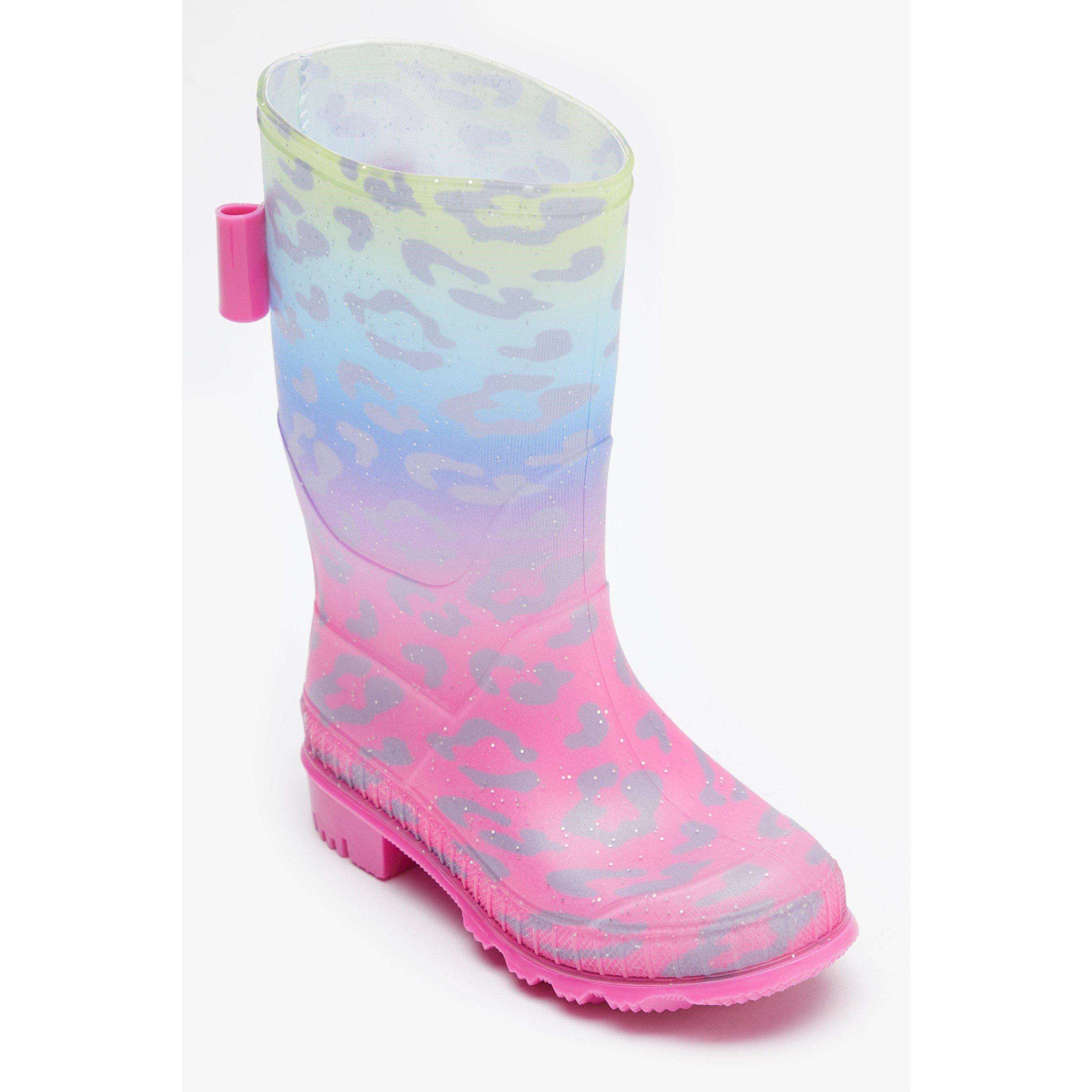 Be You Studio Girls Leopard Wellies