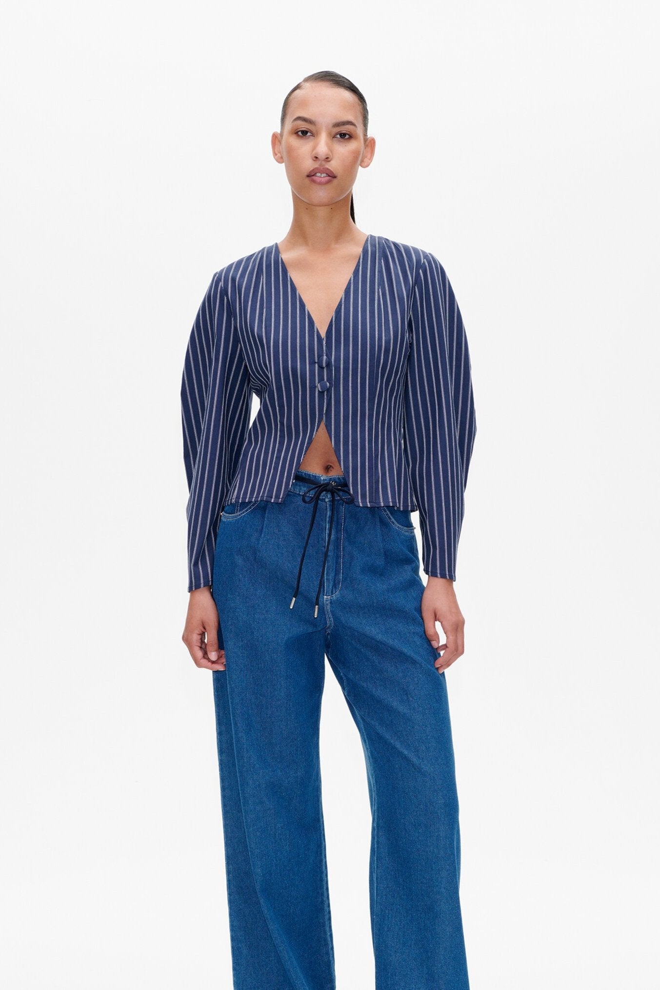Baum und Pferdgarten  Millie bluse - Navy Blazer Stripe