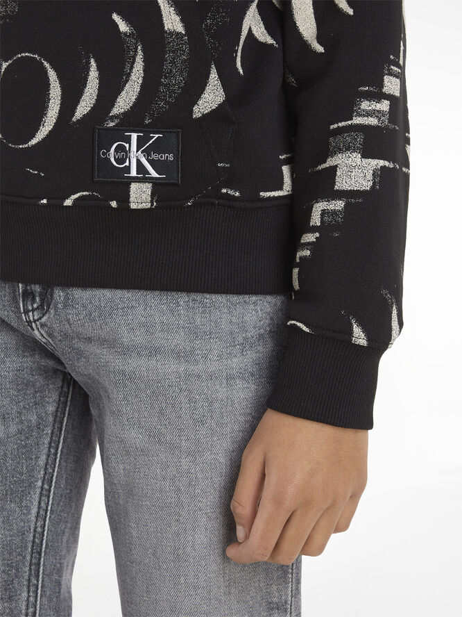 Calvin Klein Hoodie with monogram logo 0gk
