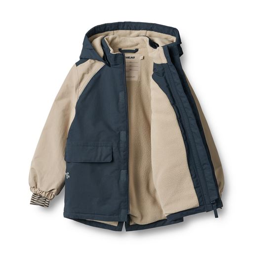Wheat Mekkel Tech Parka Jakke, Dark Blue, 128 cm