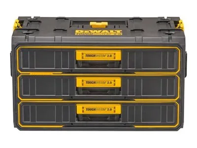 DeWALT TOUGHSYSTEM 2.0 - Værktøjskasse - 3 skuffer - ABS plastic