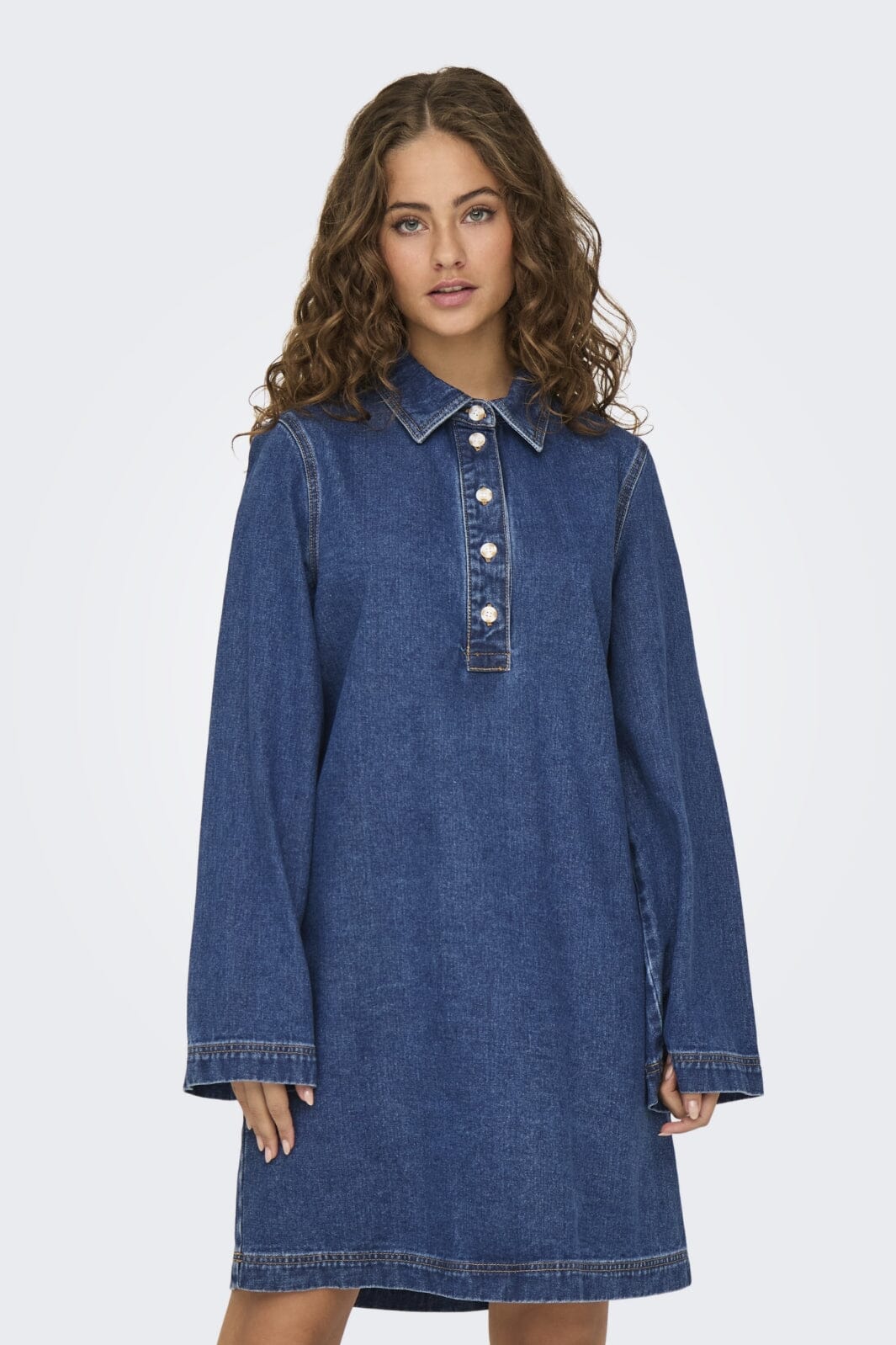 Only Onlfreya L/S Bell Dress Gua