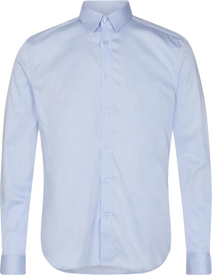 Mos Mosh Gallery Manny Stretch Shirt Light blue