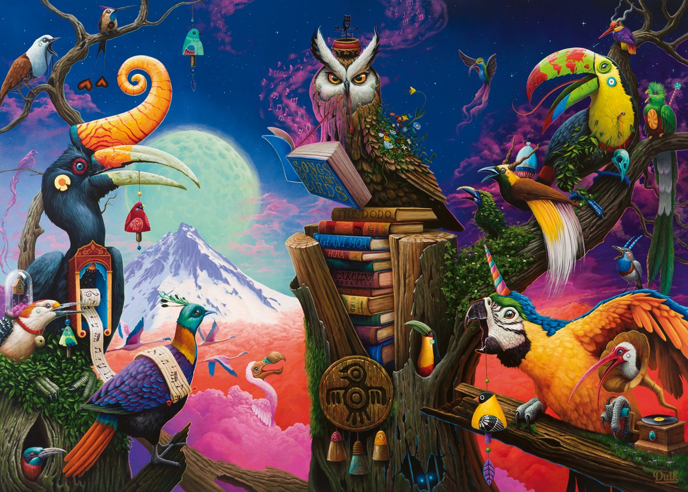 Ravensburger - Puslespil Songs Of Extinct Birds 1000 brikker