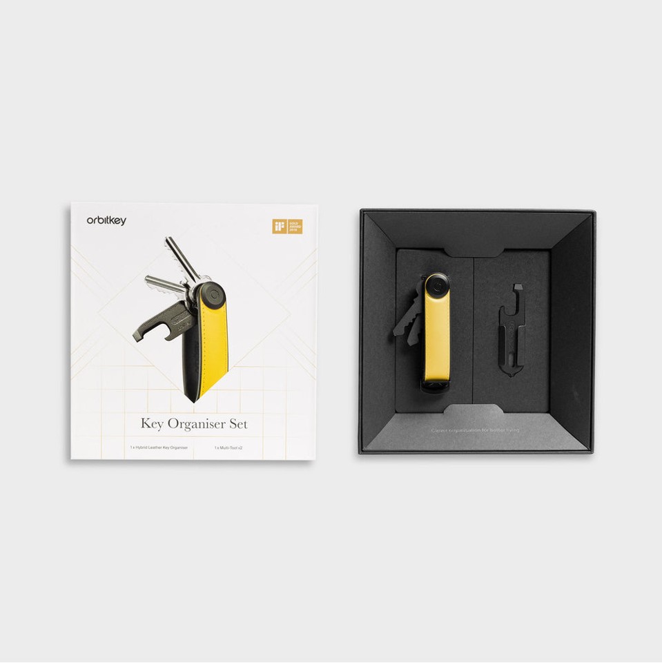 Orbitkey - Key Organiser Hybrid Leather + Multi-Tool v2 Set