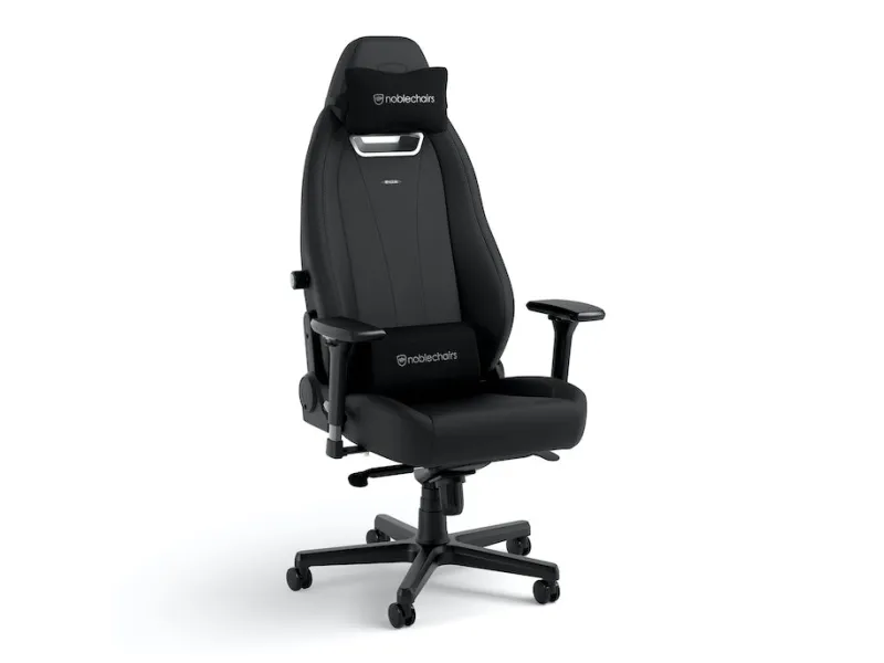 Noblechairs LEGEND - Spillestol - ergonomisk - armstøtter - T-formet - vippe - højteknologisk PU, high-tech falsk læder - sort