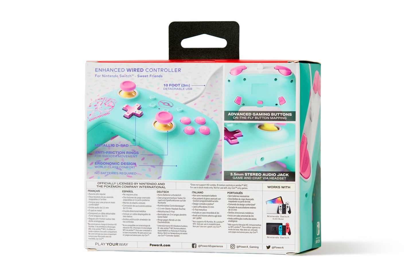 PowerA Enhanced Wired Controller - Nintendo Switch - Pokémon: Sweet Friends