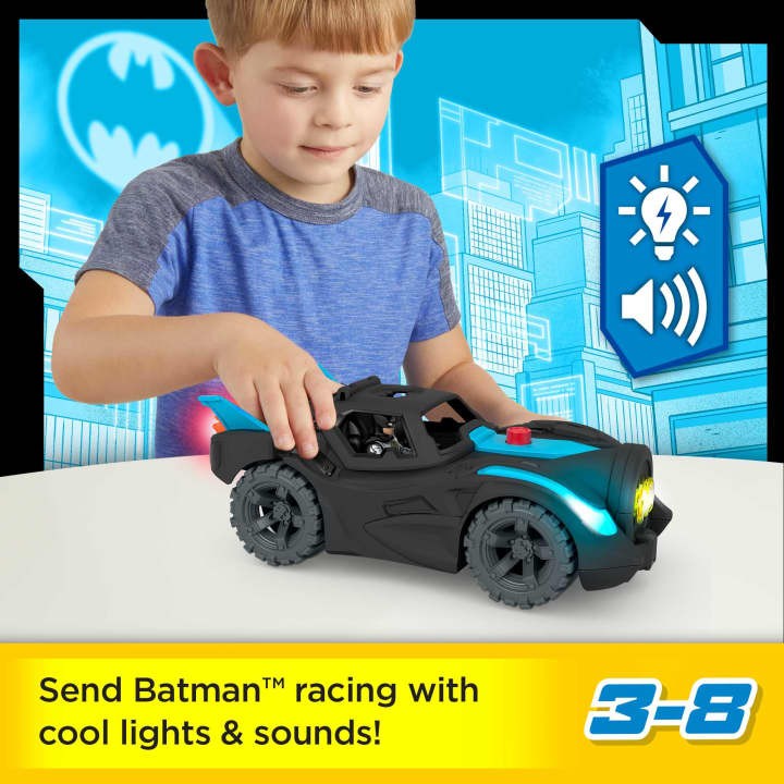 Imaginext - Fisher Price DC Super Friends Lys & lyd Batman (HGX96)