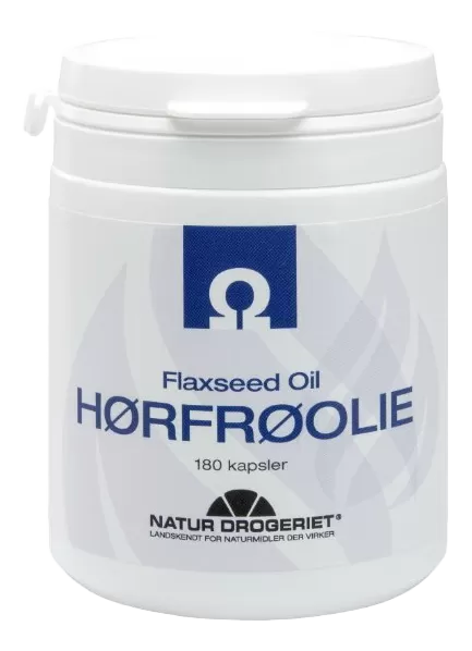 Natur-Drogeriet Hørfrøolie - 180 kaps.
