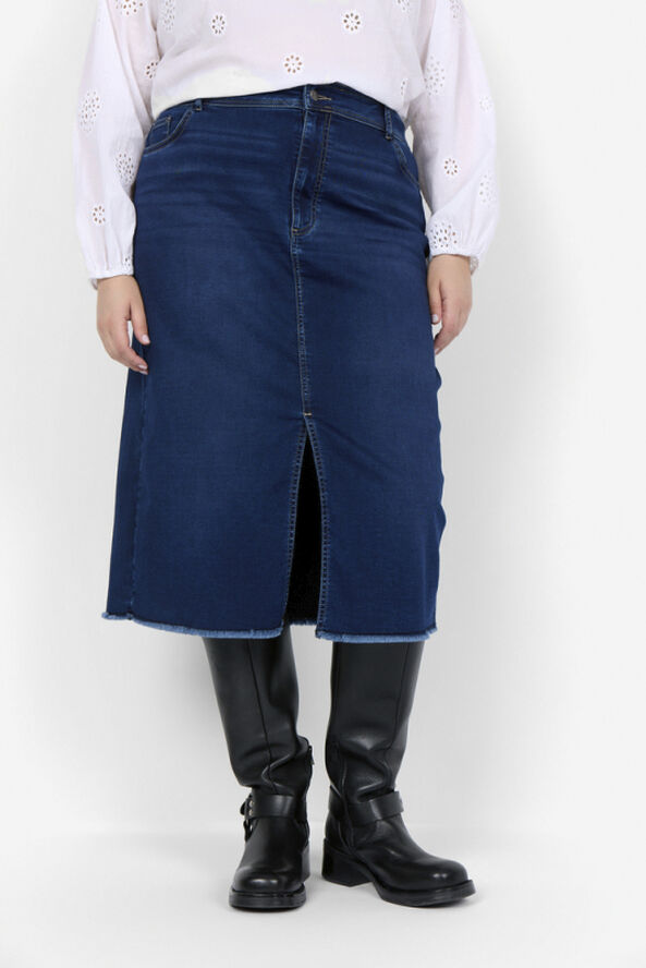 Wasabiconcept Curvy WA-SUMMER 6 Nederdel Mørk denim 2494 mørk denim