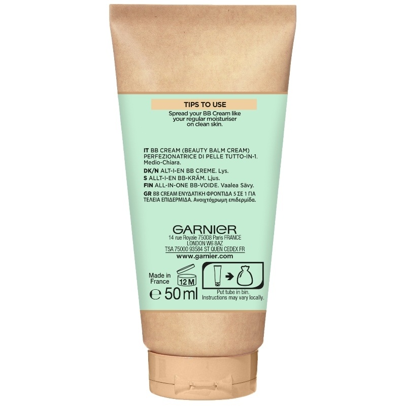 Garnier Skinactive BB Cream Perfecting Care All-In-1 SPF 15 - 50 ml - Medium