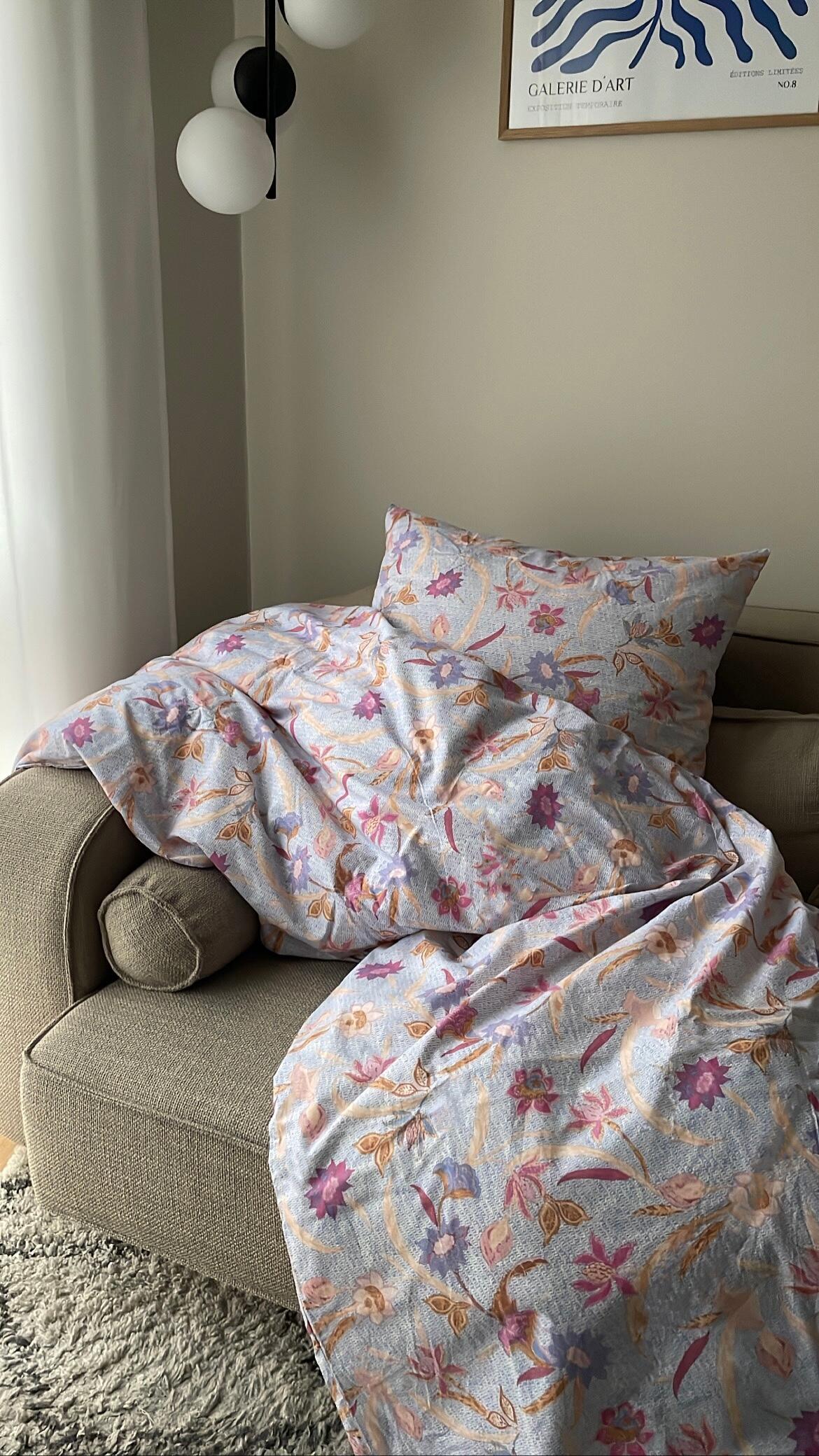 Bahne Interior  Autum Flower Renforcé sengetøj - Rose
