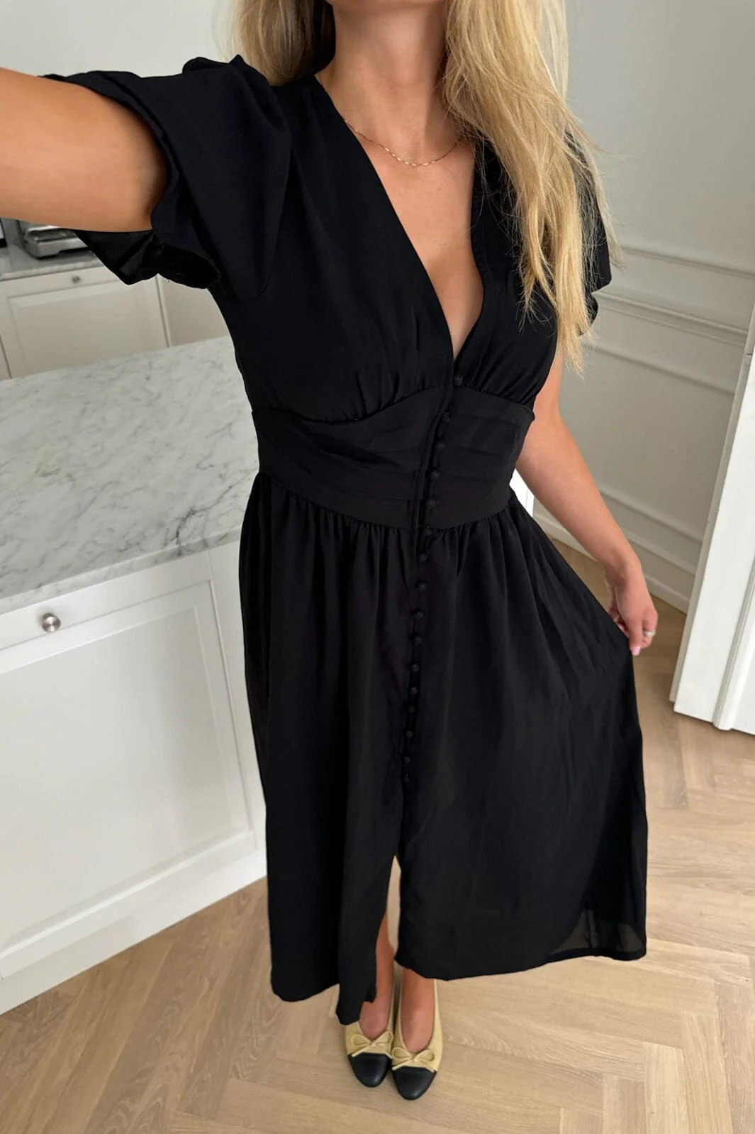 BYIC Adelic Long Ss Dress black black