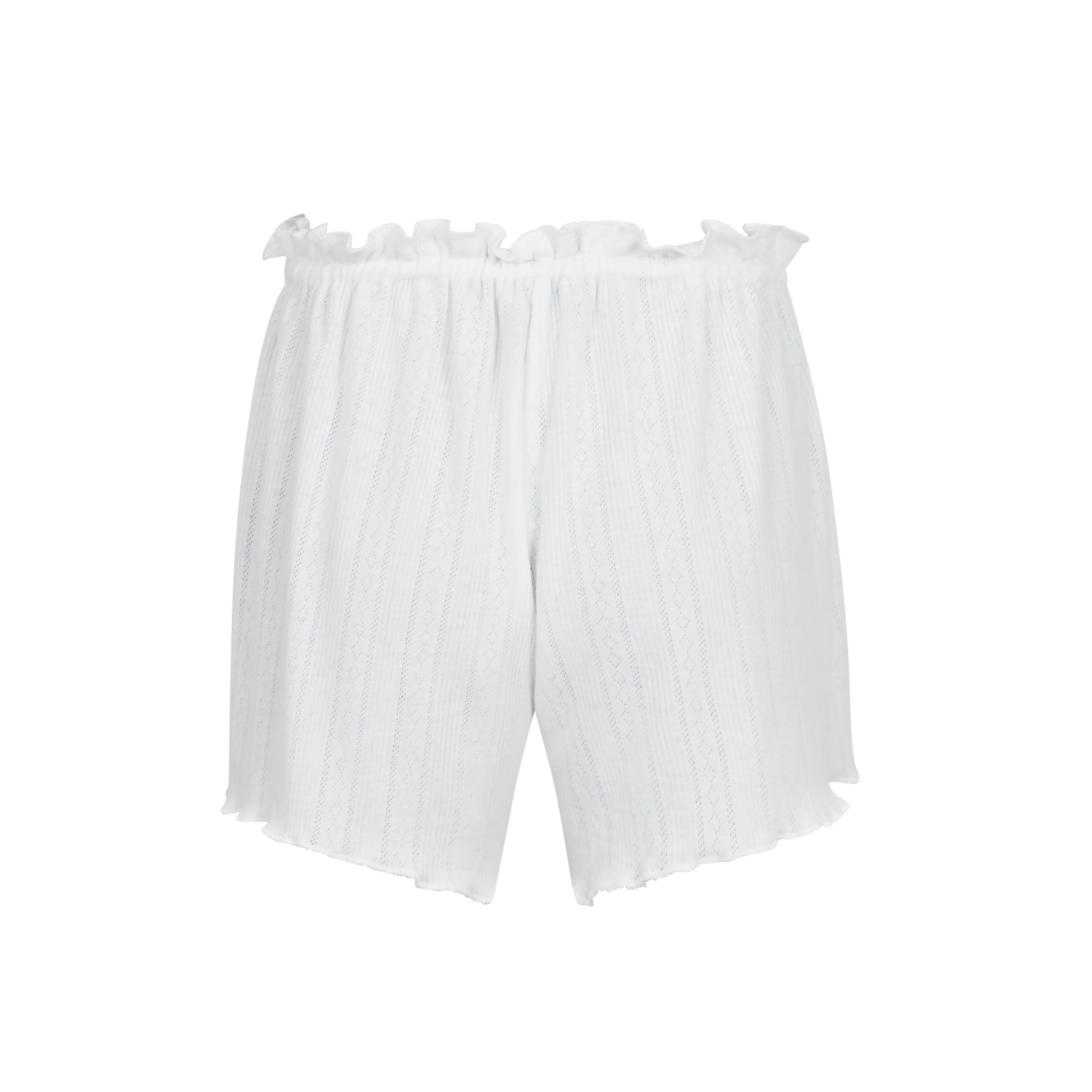 Neo Noir  Merritt Pointelle shorts - hvid