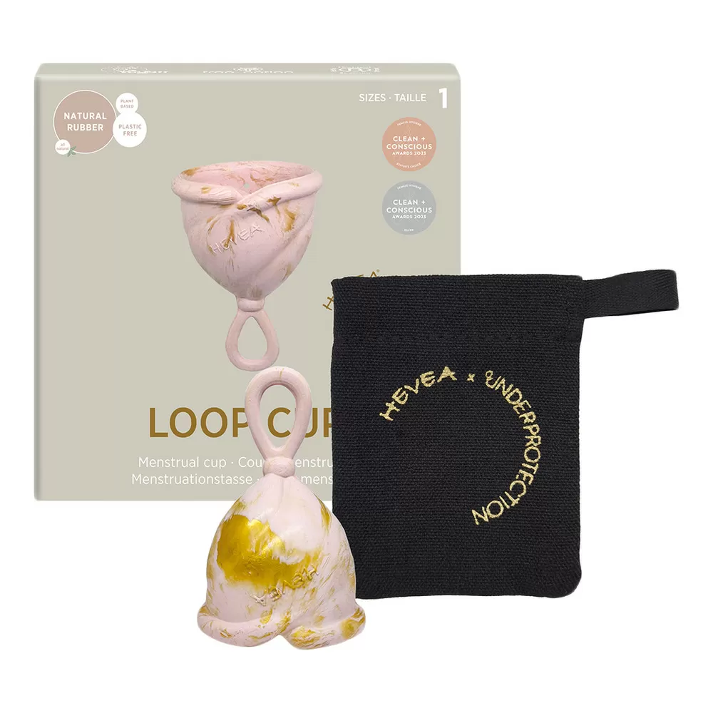 Hevea LOOP Menstrationskop size 1, Golden Blush - 1 stk.