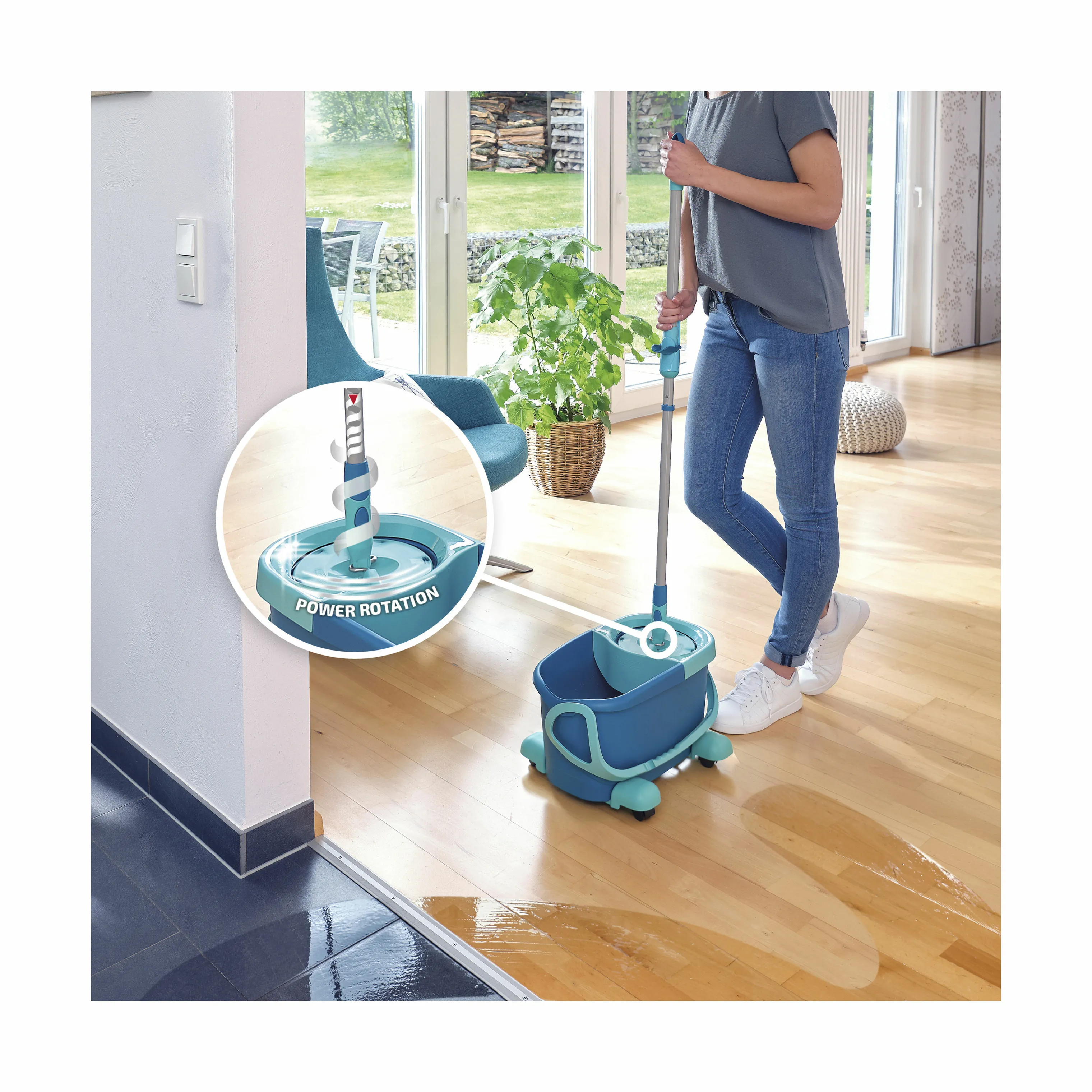 Leifheit Clean Twist Disc Ergo Gulvvaskersæt