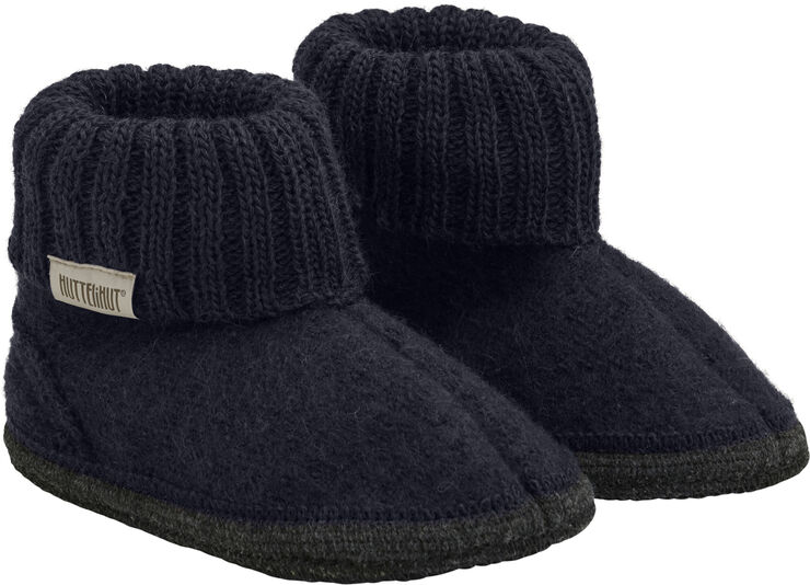 Huttelihut Slippers Wool Dark navy