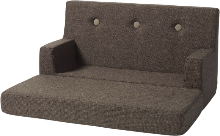 by KlipKlap KK Kids sofa Brown w. sand