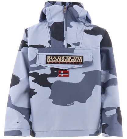 Napapijri Sommerjakke - Rainforest Anorak - Blåe Camouflage