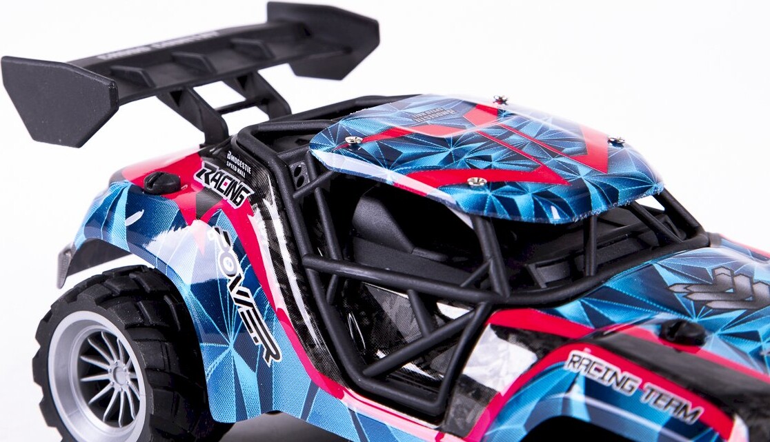 Fjernstyret Bil - Speed Racing Dirt Stars - 1:18 - Blå Og Pink