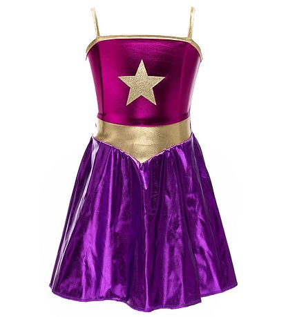 Great Pretenders Udklædning - Superhero Star - Magenta
