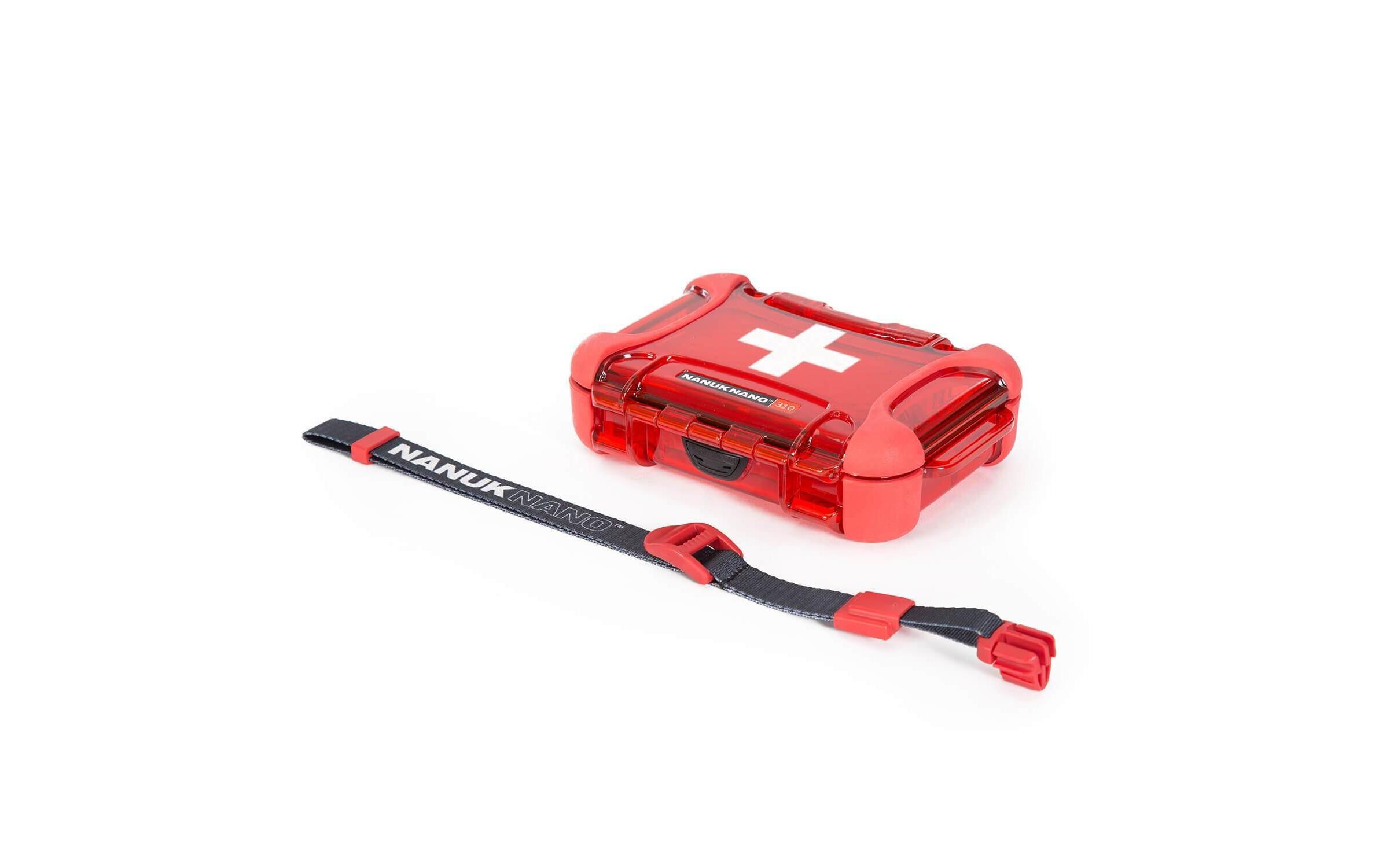Outdoor-Koffer Nano Case 310 Erste-Hilfe leer Rot; WeissNANUK Case – leichter wasserdichter & robuster Hartschalenkoffer