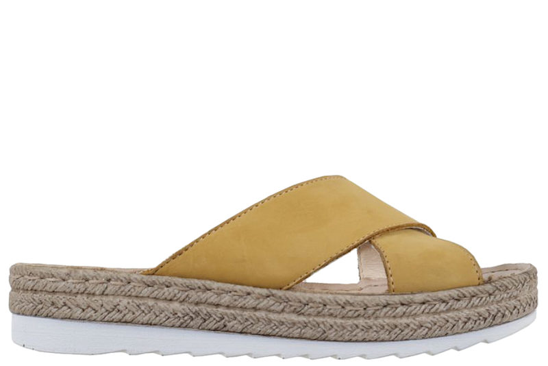 COPENHAGEN SHOES SLENTERS I GUL NUBUCK