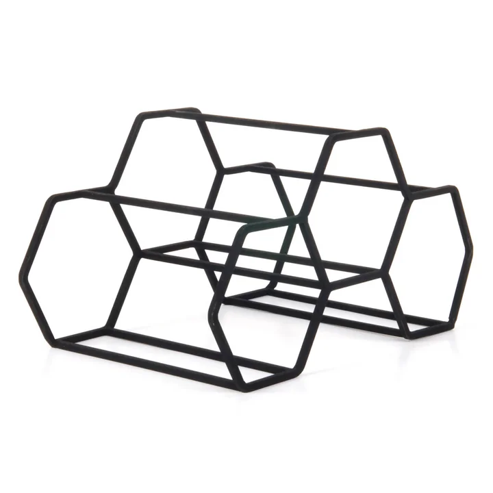 XLBoom - Pico Flaschenregal für 3 Flaschen, schwarz