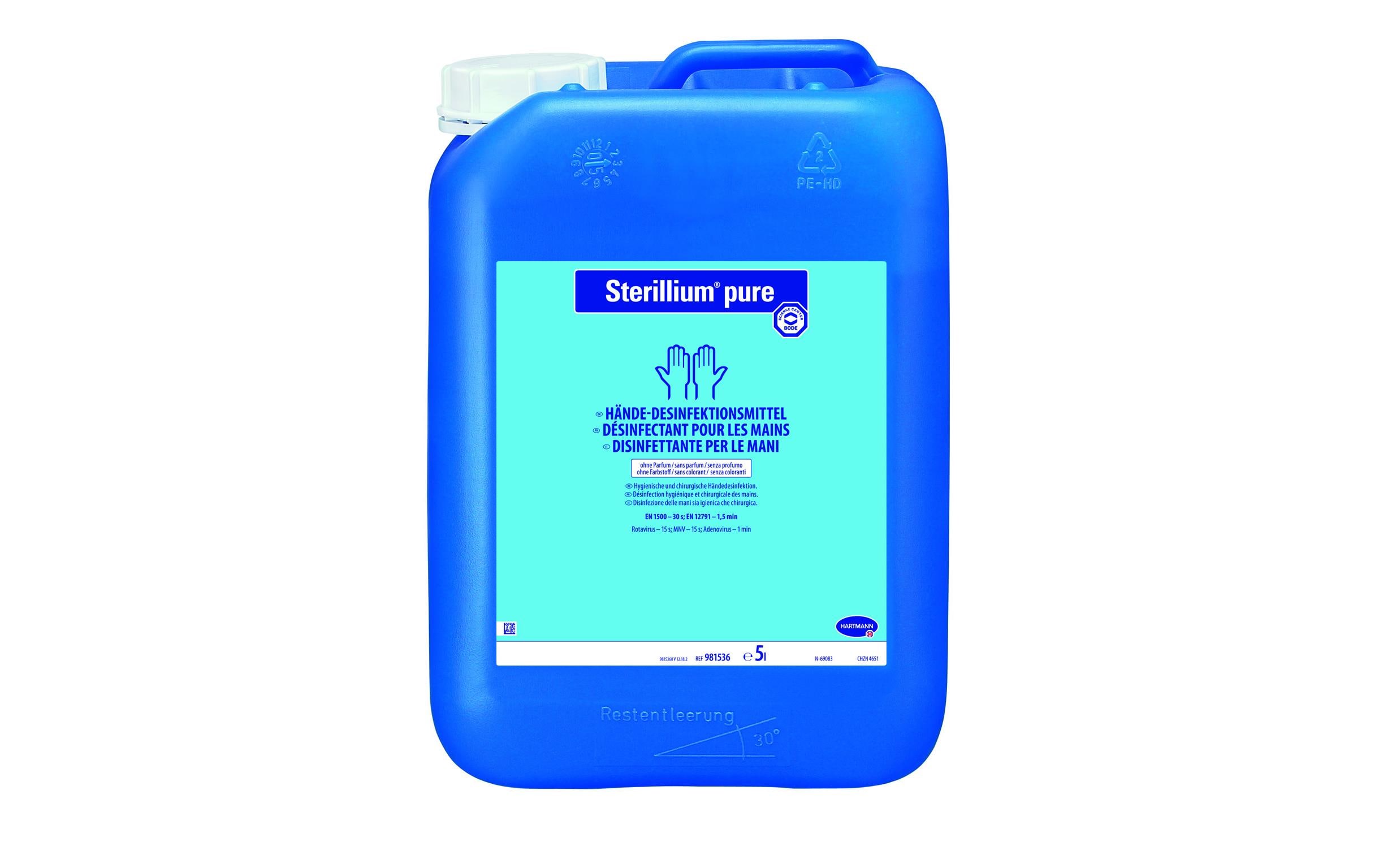 Desinfektionsmittel Pure Hände 5 l<br>Gut verträgliches Händedesinfektionsmittel