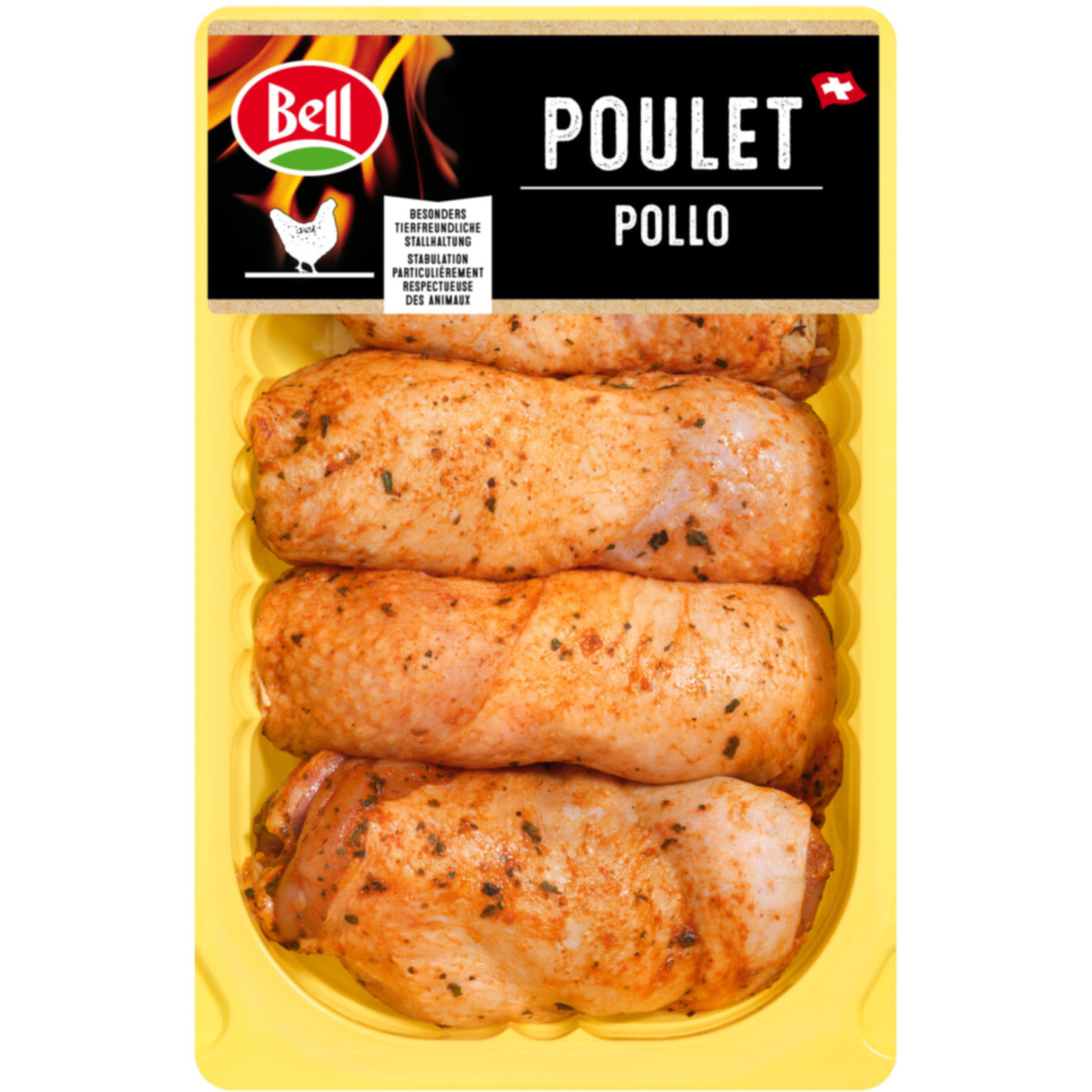 Bell Pouletschenkelsteak gewürzt 4 Stück ca. 570g