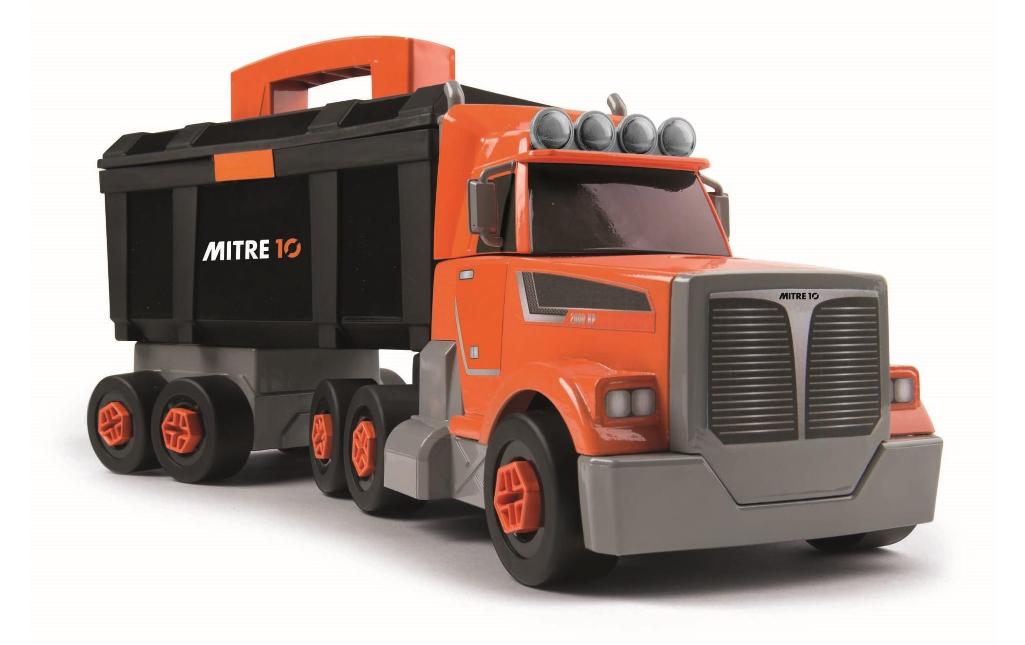 Baustellenfahrzeug Black & Decker Bricolo TruckSpieltruck mit Werkzeugbox