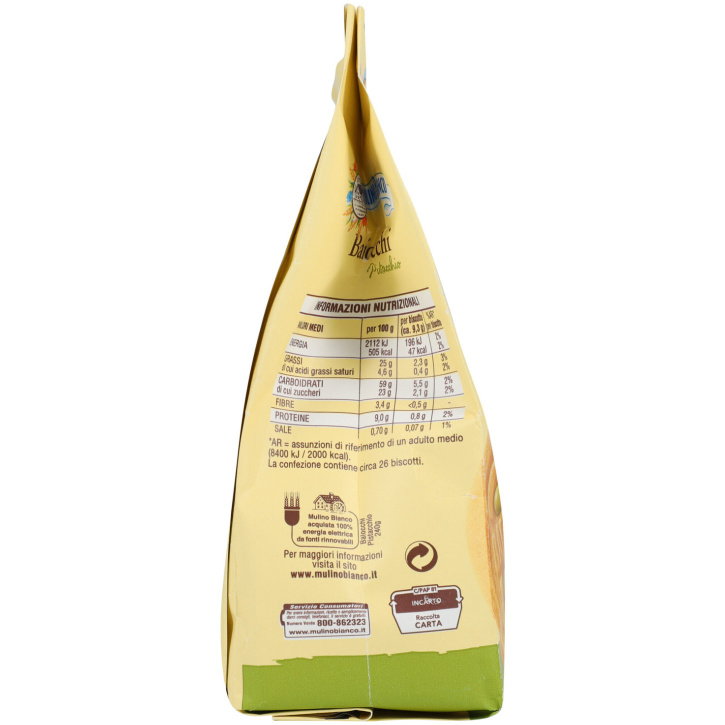 Mulino Bianco Baiocchi Pistacchio