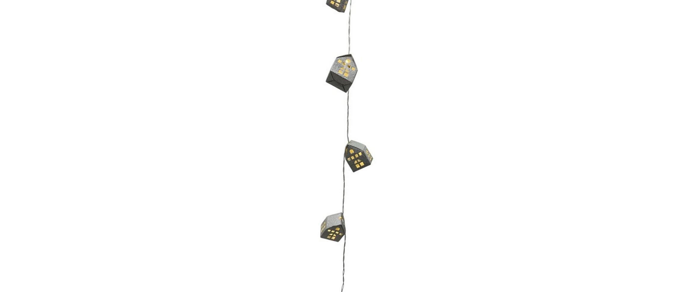 LED Lichterkette mit Häuschen, 135 cmLED-Lichterkette