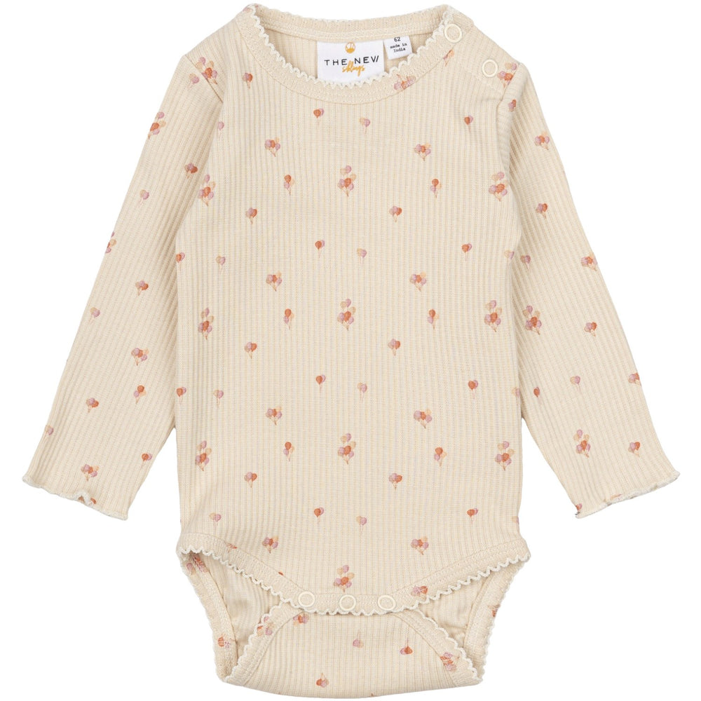 Køb THE NEW Siblings White Swan AOP Noella Rib Body