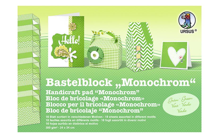 Motivblock Monochrom 1 Stück, GrünStanzer