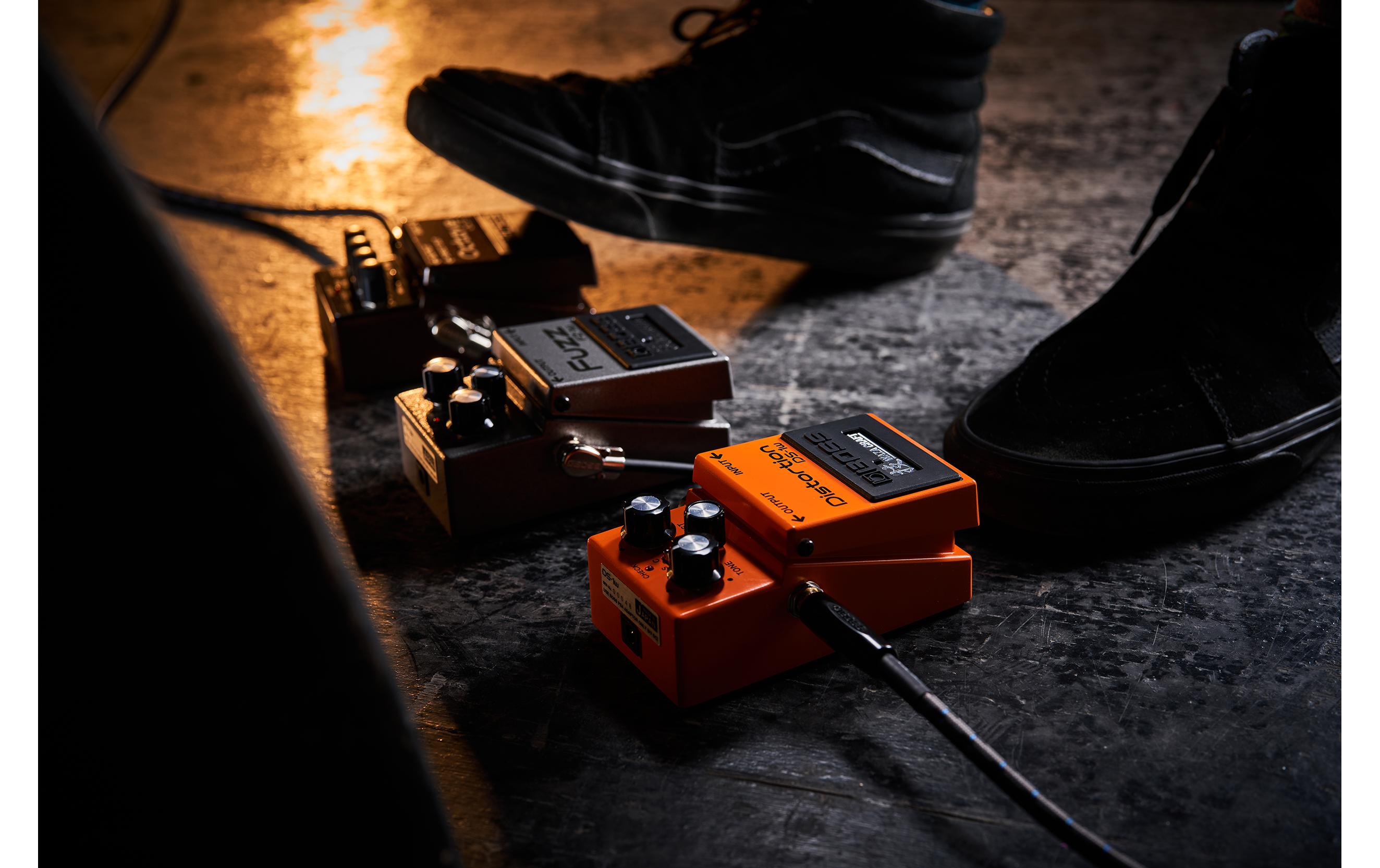 Pedal DS-1W<br>Neuauflage des Distortion-Klassikers, erweitert auf Basis der «Waza»-Handwerkskunst