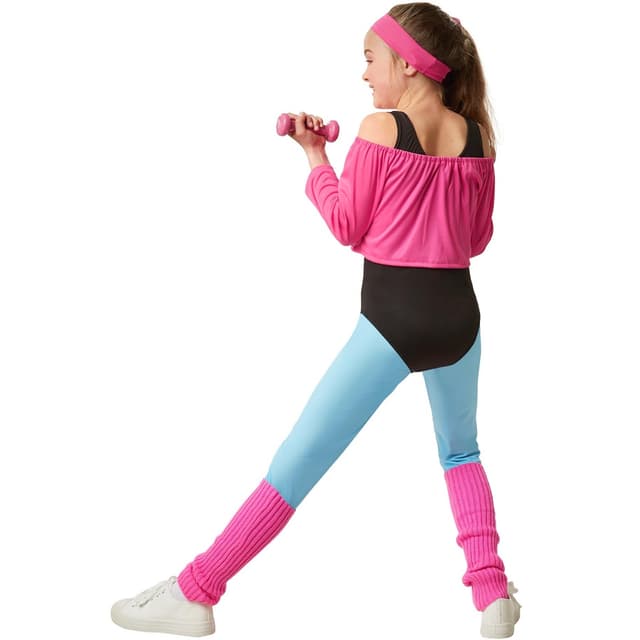 Fitness-stjerne børnekostume