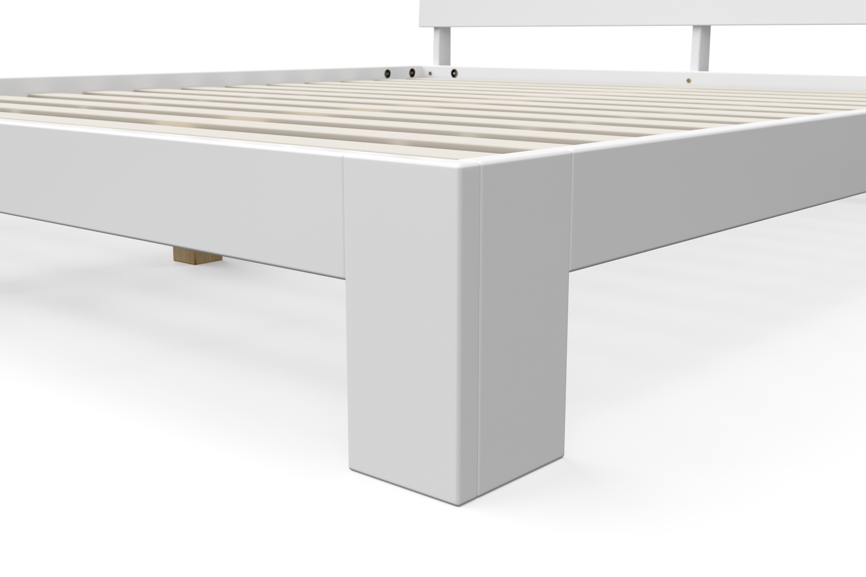 Bett Holz JAYDEN 180 x 200 cm weiss