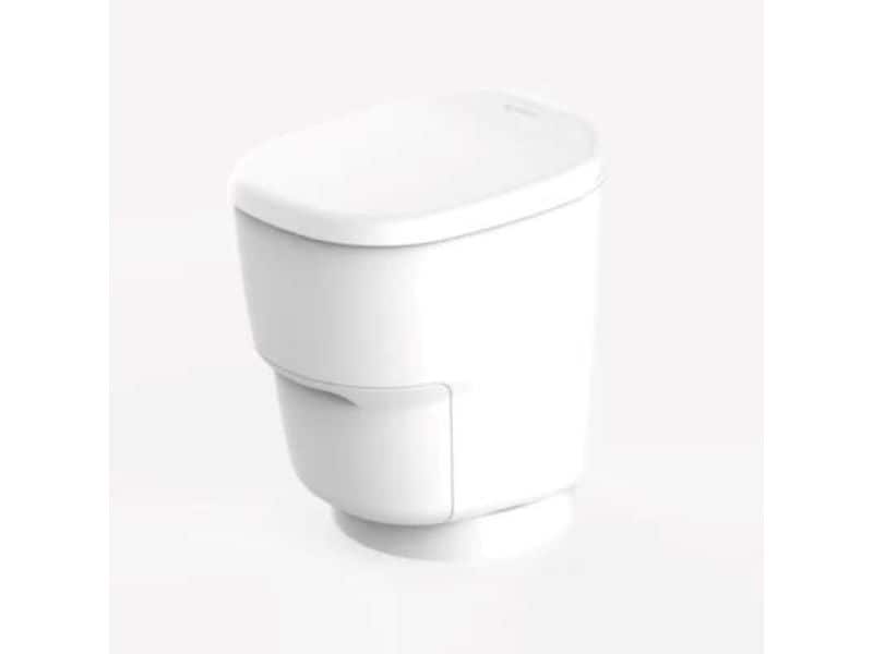Clesana Toilette C1 mit Rund-Sockel Weiss Campingtoilette