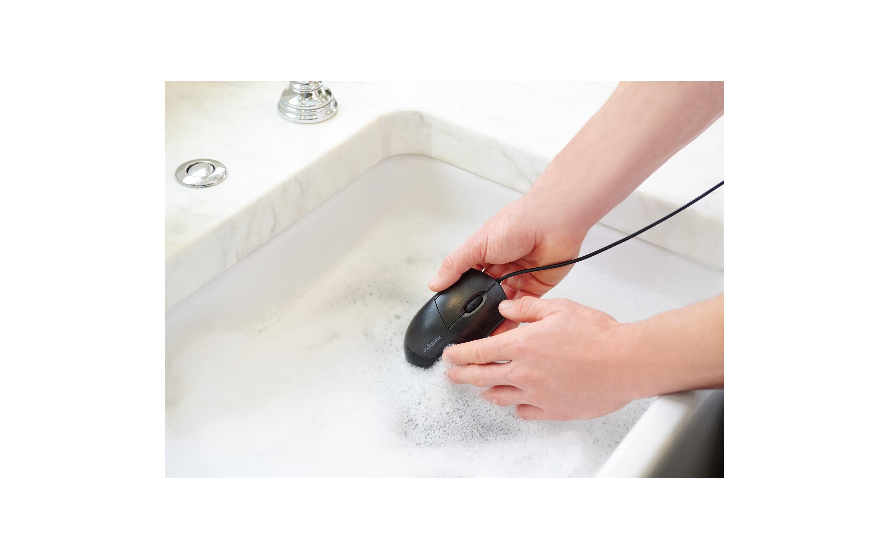 Maus Pro Fit Washable SchwarzAbwaschbare PC-Maus mit wasserdichten und robustem Design