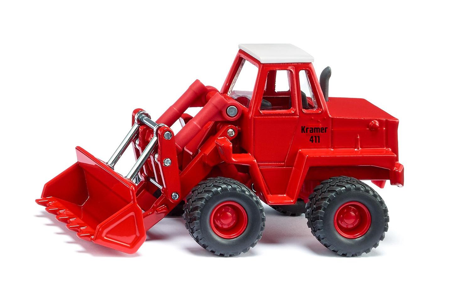 Radlader Kramer Allrad 411, Rot, 1:50Siku Super Bagger Modell
