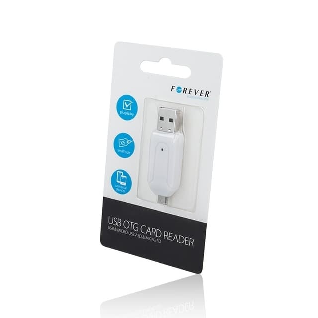 Forever USB OTG-kortlæser USB & microUSB / SD & micro SD