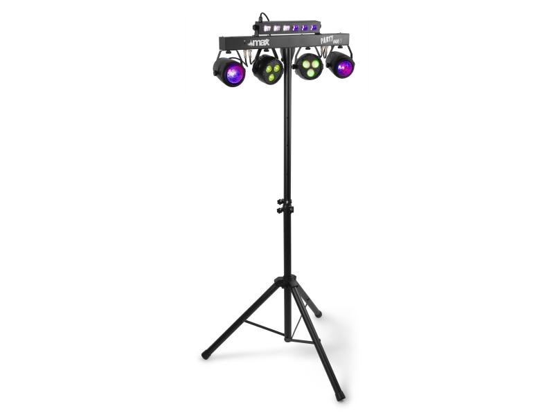 MAX Lichtset PartyBar 10 Bar mit 2x Par, 2x Jelly Moon und UV/Strobe