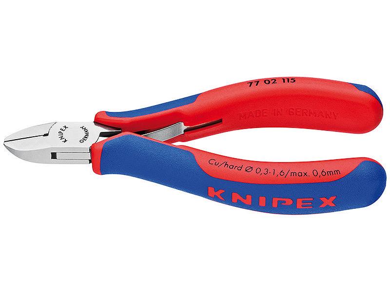 Knipex Elektronik-Seitenschneider 115 mm spiegelpoliert Mit Mehrkomponenten-Hüllen