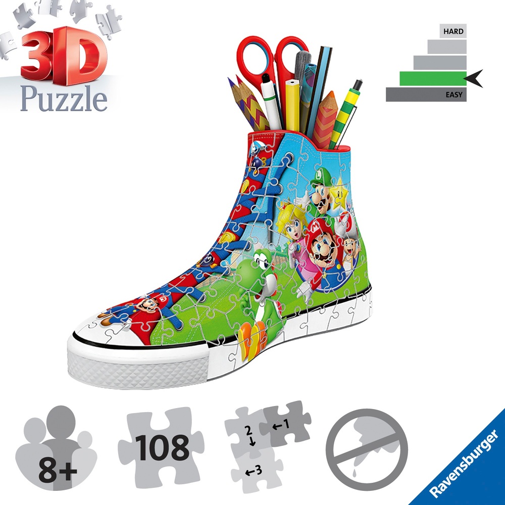 Ravensburger Super Mario Trainer 3D 108-teiliges Puzzle