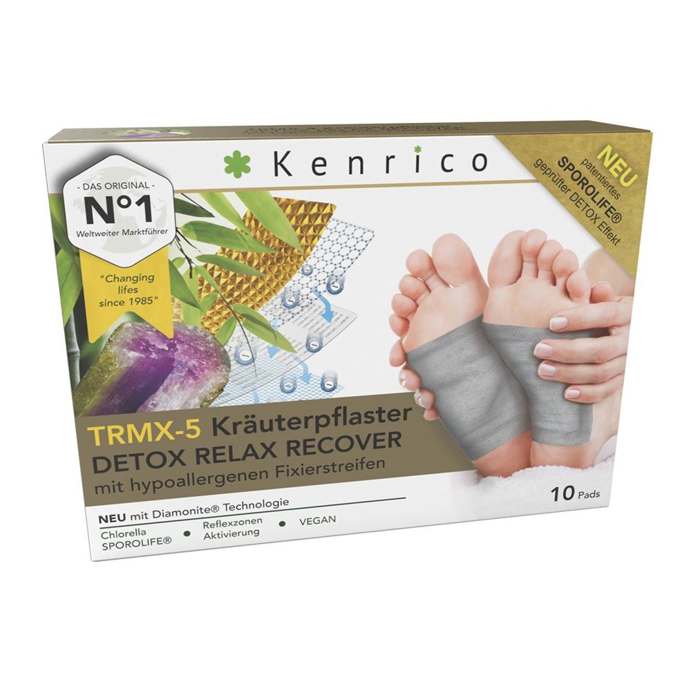 KENRICO Kräuterpflaster TRMX-5<br>10 Stück, Karton, Pflaster, DETOX
